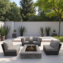 Load image into Gallery viewer, Contemporary Patio Seating Set With Fire Pit
