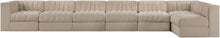 Load image into Gallery viewer, Rummi - Velvet Performance Fabric Upholstered 7 Piece Modular Sectional, L-Shaped (Right)
