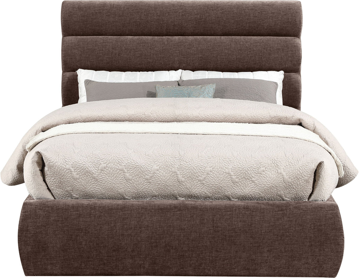 Adam - Chenille Fabric Bed With 52" Headboard