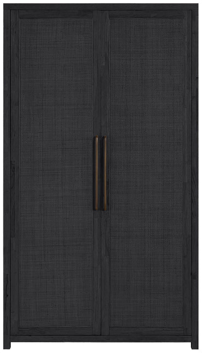 Vana - Solid Wood, Oak Veneer And Stainless Steel Storage Cabinet