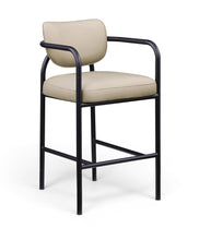 Load image into Gallery viewer, Serava - Vegan Leather Upholstered Bar Stool
