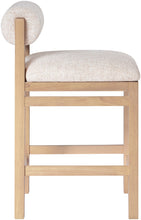 Load image into Gallery viewer, Roundhill - Fabric Counter Stool - Natural Frame
