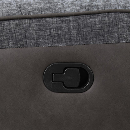 U177 - Motion Loveseat - Charcoal Gray