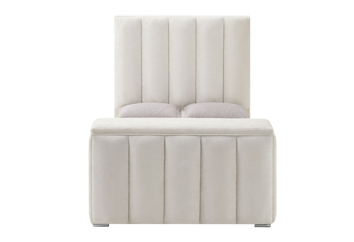 Serenity - 5 Piece Queen Bedroom Set - Natural / Cream