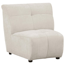 Load image into Gallery viewer, Charlotte Upholstered Curved Armless Chair Ivory - Ego Home Furniture
