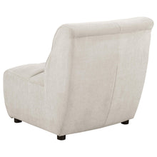 Load image into Gallery viewer, Charlotte Upholstered Curved Armless Chair Ivory - Ego Home Furniture
