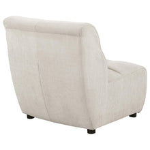 Load image into Gallery viewer, Charlotte Upholstered Curved Armless Chair Ivory - Ego Home Furniture
