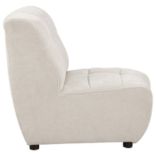Load image into Gallery viewer, Charlotte Upholstered Curved Armless Chair Ivory - Ego Home Furniture
