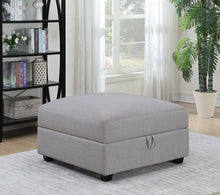 Load image into Gallery viewer, Cambria Storage Ottoman

