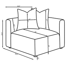 Load image into Gallery viewer, Jennifer Upholstered Corner Chair - Ego Home Furniture
