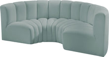 Load image into Gallery viewer, Arc - Faux Leather 4 Piece U-Shaped Modular Sofa
