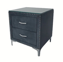 Load image into Gallery viewer, Crown Mark Furniture Lucinda 2 Drawer Nightstand in Gray image
