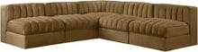 Load image into Gallery viewer, Rummi - Armless Velvet Performance Fabric Upholstered 5 Piece Modular Sectional
