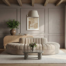 Load image into Gallery viewer, Rummi - Oval Velvet Performance Fabric Upholstered 6 Piece Modular Sectional
