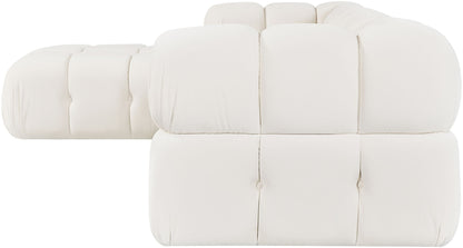 Orin - Velvet 4 Piece Modular Sectional With Chaise