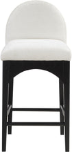 Load image into Gallery viewer, Waldorf - Chenille Stool With Black Legs
