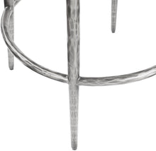 Load image into Gallery viewer, Ferro - Performance Fabric Upholstered Backless Bar Stool - Antique Silver
