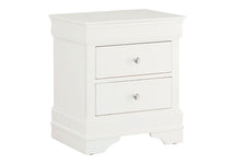 Load image into Gallery viewer, Pompei - Croc Nightstand - Metallic White
