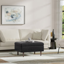 Load image into Gallery viewer, Shay - Large Square Coffee Table Storage Ottoman Mid-Century Style
