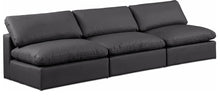 Load image into Gallery viewer, Comfy - Faux Leather Modular Armless Sofa 3 Seats
