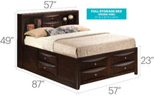 Load image into Gallery viewer, Marilla - Storage Bed With Bookcase Headboard
