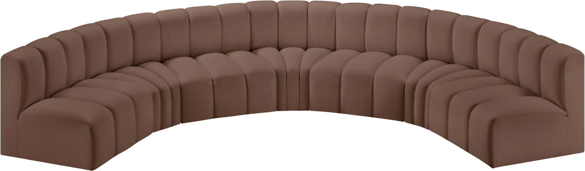 Arc - Faux Leather 7 Piece U-Shaped Modular Sofa