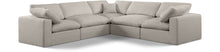 Load image into Gallery viewer, Comfy - 5 Piece Linen Modular Corner Sectional
