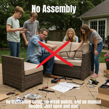 Load image into Gallery viewer, Outdoor Elegance Conversation Set With Fire Pit
