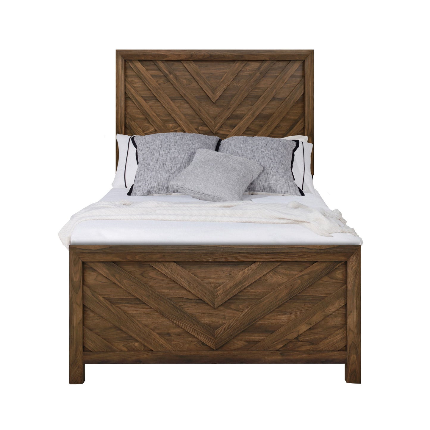 Biscayne - 4/6 Full Headboard, Footboard, & Slats - Sable