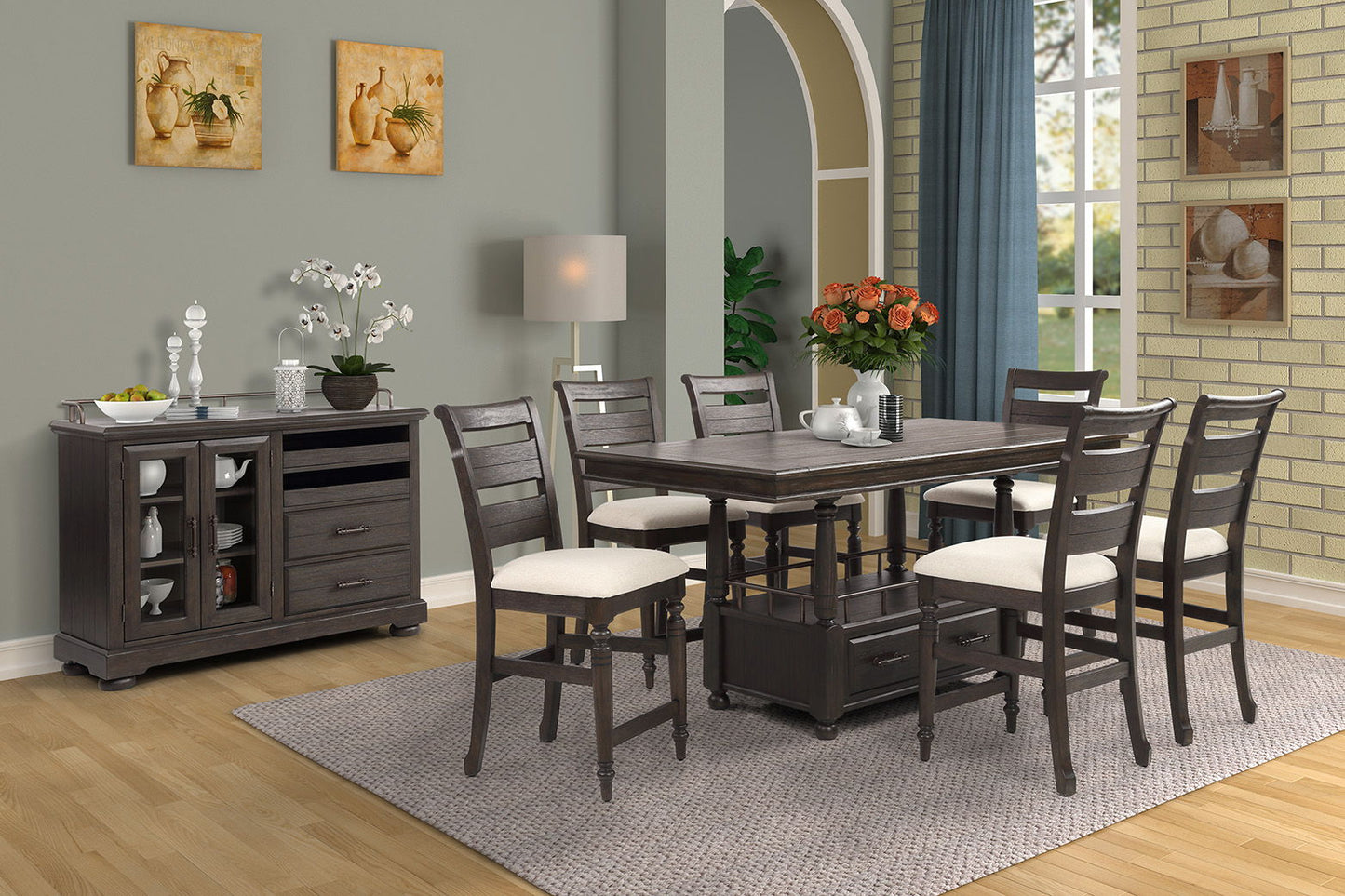 Bellamy Lane - Ladder Back Counter Stool (Set of 2)