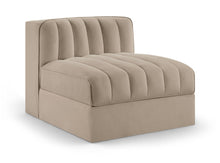 Load image into Gallery viewer, Rummi - Velvet Performance Fabric Upholstered Modular Armless Chair
