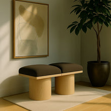 Load image into Gallery viewer, Pavilion - 2 Piece Modular Bench With Natural Base
