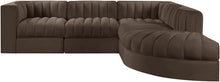 Load image into Gallery viewer, Rummi - Velvet Performance Fabric Upholstered 5 Piece Modular Sectional
