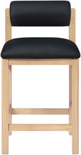 Load image into Gallery viewer, Roundhill - Faux Leather Counter Stool - Natural Frame
