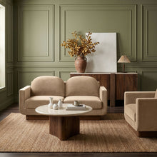 Load image into Gallery viewer, Diviento - Velvet Performance Fabric Upholstered Loveseat
