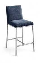 Load image into Gallery viewer, Reeves - Chenille Fabric Upholstered Counter Stool (Set of 2) - Silver Base
