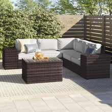 Load image into Gallery viewer, Modern Patio Rattan Sectional Set With Cushions
