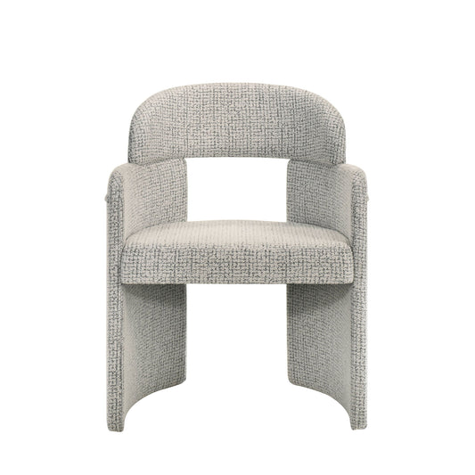 Kyree - Arm Chair (Set of 2) - Ivory / Gray