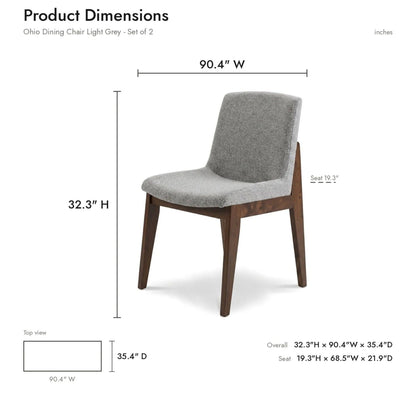 Crystal - Upholstered Dining Chair (Set of 2) - Ego Home Furniture