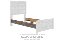Load image into Gallery viewer, Wynnlow - Twin Panel Rails - Gray

