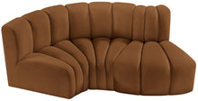 Load image into Gallery viewer, Arc - Velvet 3 Piece Modular L-Shaped Sofa - Saddle
