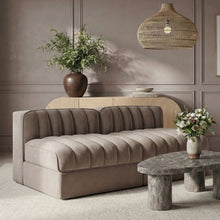 Load image into Gallery viewer, Rummi - Velvet Performance Fabric Upholstered 2 Piece Modular Armless Loveseat
