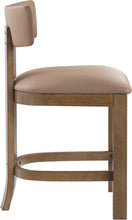 Load image into Gallery viewer, Lavrin - Vegan Leather Upholstered Counter Stool (Set of 2) - Walnut Base
