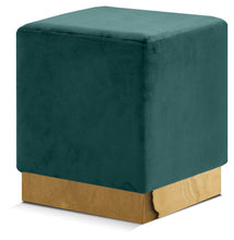 Load image into Gallery viewer, Jax - Stool Ottoman with Gold Base
