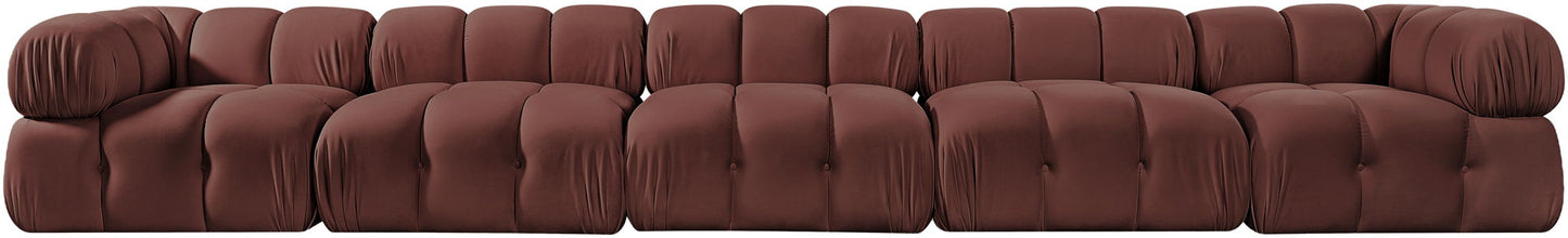 Orin - Fabric Velvet 5 Piece Modular Sofa