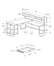 Load image into Gallery viewer, Computer Desk, Home Office, Corner, Storage Drawers, L Shape, Laptop, Contemporary &amp; Modern
