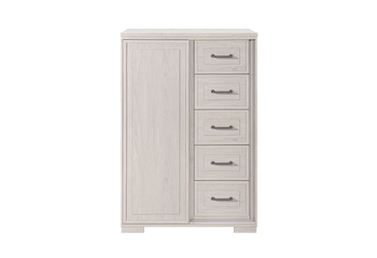 Clara - 5 Piece Queen Bedroom Set (Bed, Dresser & Mirror, Nightstand, Chest) - Beige