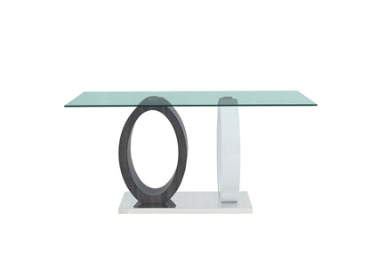 D1628 - Dining Table Base - Silver