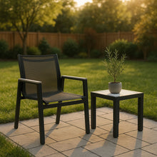 Load image into Gallery viewer, Nizuc - Outdoor Patio Dining Arm Chair With Gray Frame (Set of 2)
