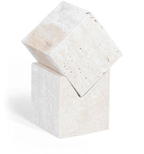 Load image into Gallery viewer, Quad - Travertine Decorative Cube - Natural
